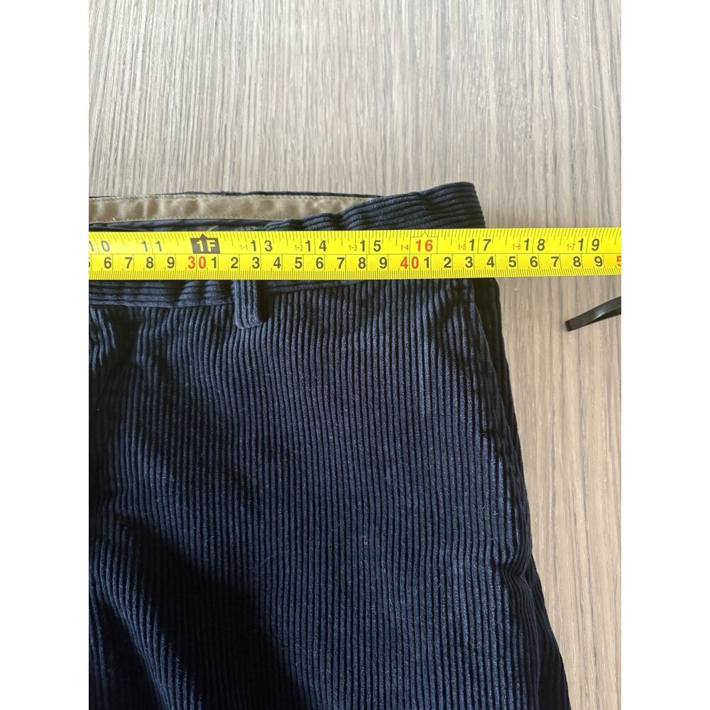 Vintage Polo Ralph Lauren Corduroy Preston Pants Men’s 36x34 Navy Blue Cotton - Picture 7 of 8